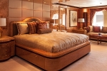 Lady Linda’s master stateroom. ©Rupert Peace